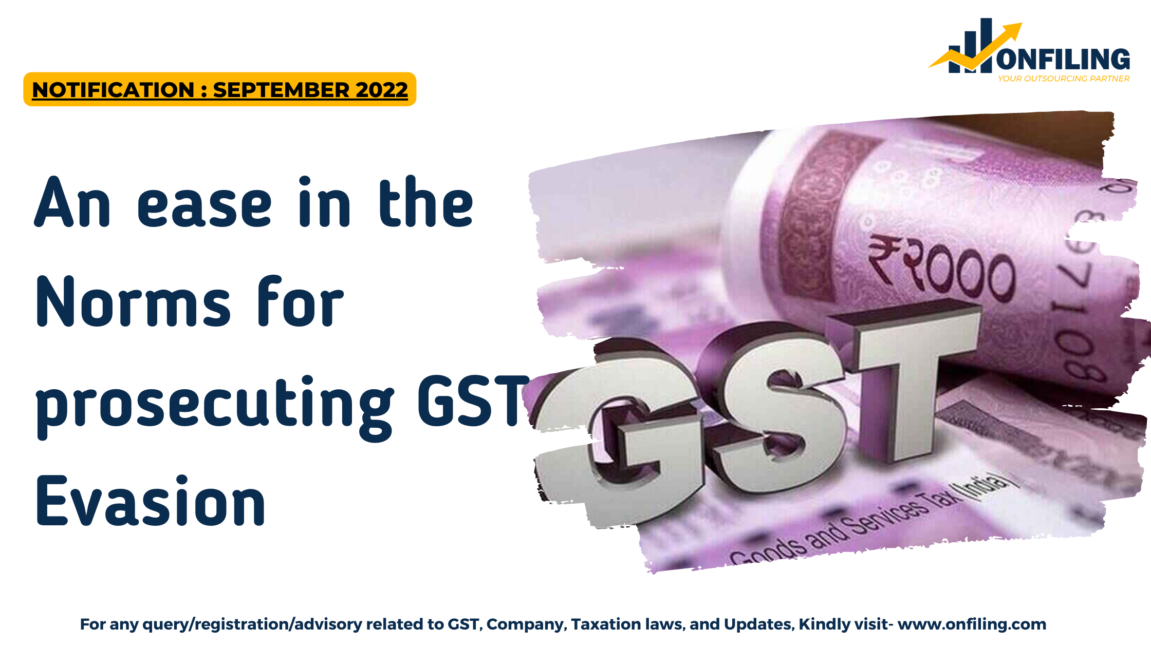 Norms for prosecuting GST